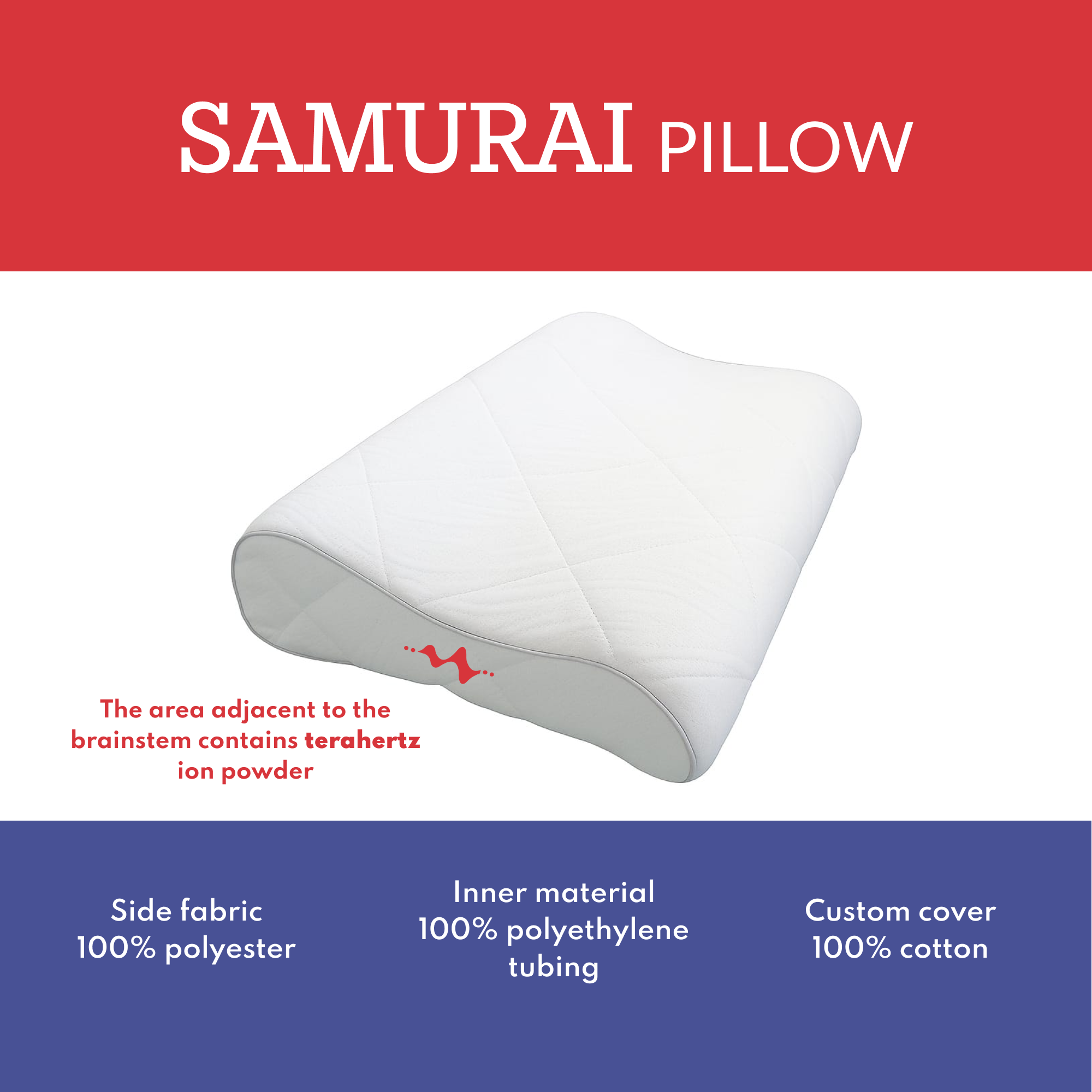 Características de la almohada Samurai
